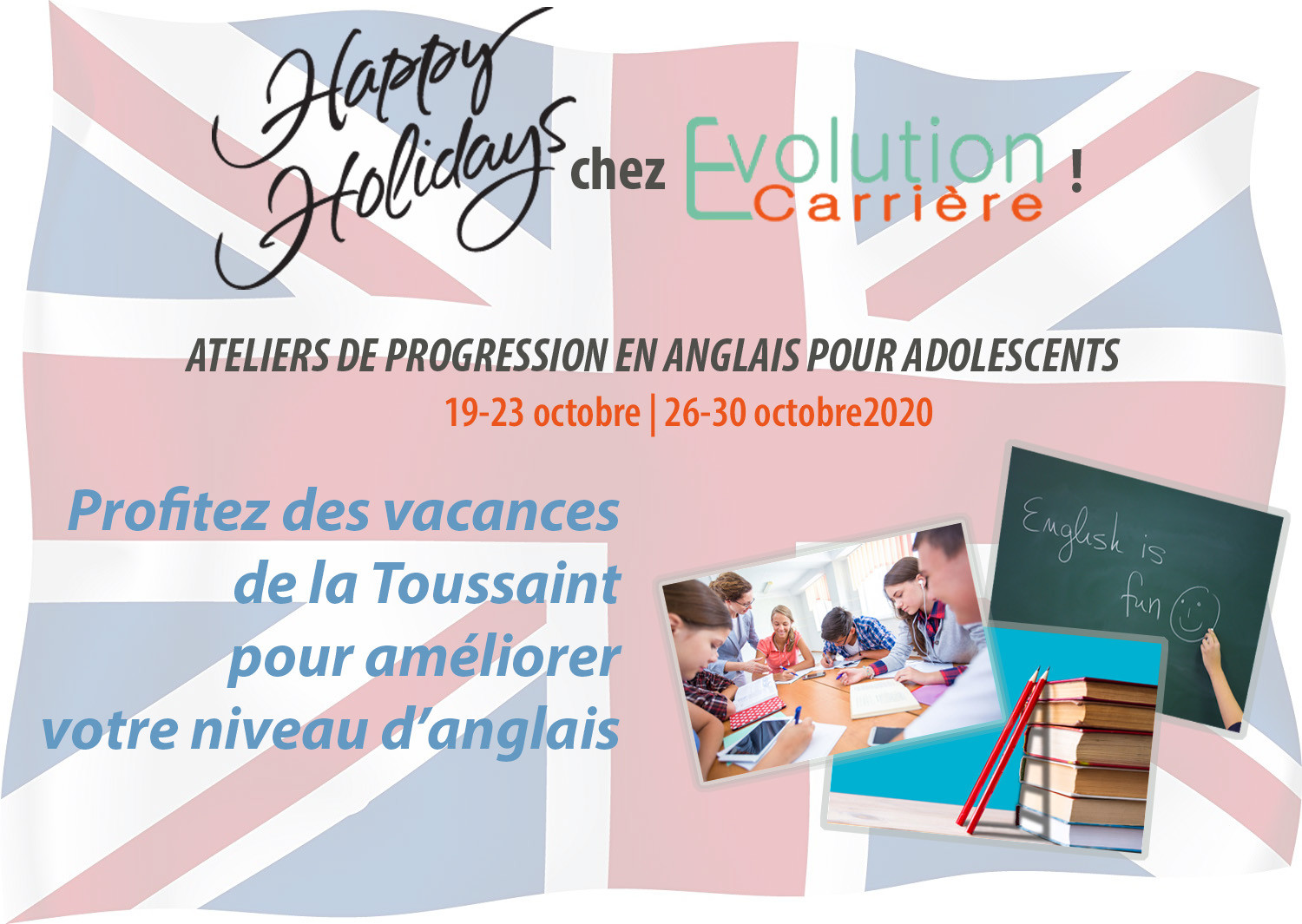 Ateliers Anglais ados - vacances Toussaint