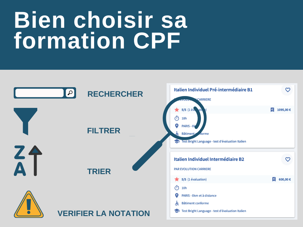 Bien choisir sa formation CPF